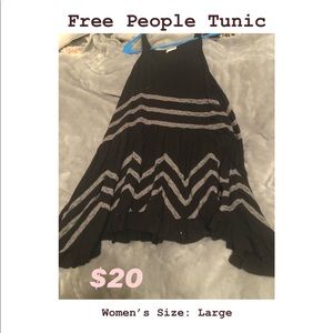 Black Free People Tunic Sz Large